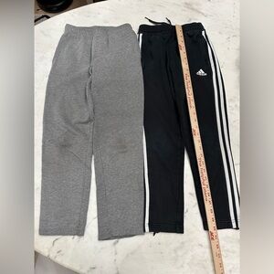 Adidas Kids Black and Gray Joggers Set